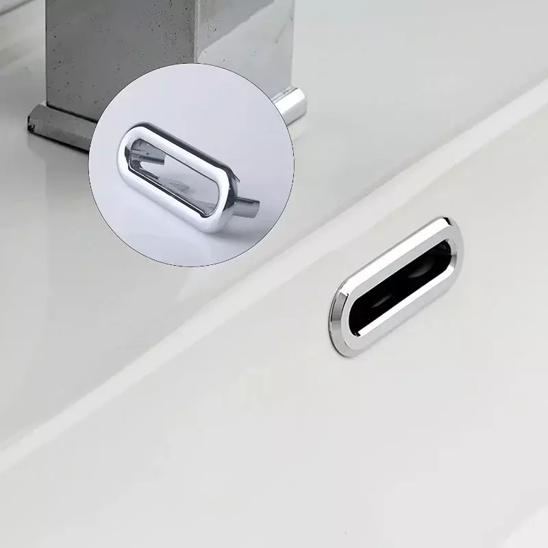 4Pcs Plastic Sink Hole Overflow Cover for Kitchen Bathroom Basin Trim Bath Drain Cap Sink Wash Basin Round Overflow Ring Plug