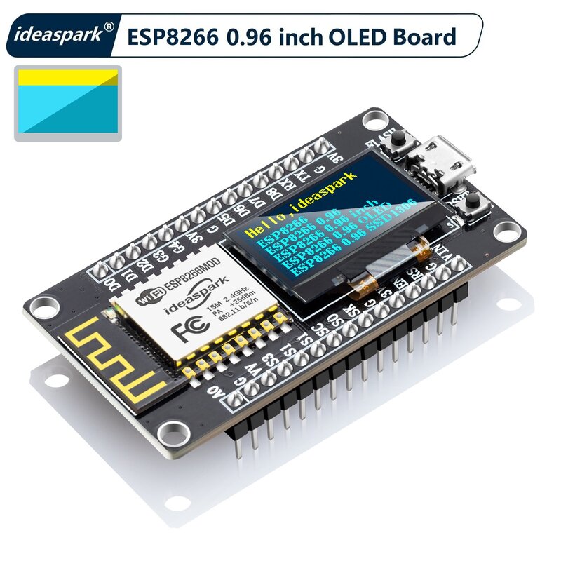 NodeMCU ESP8266 Development Board 0.96 ''OLED,CH-340,ESP-12E โมดูล WiFi,ไมโคร USB สำหรับ Arduino/Micropython ESP8266