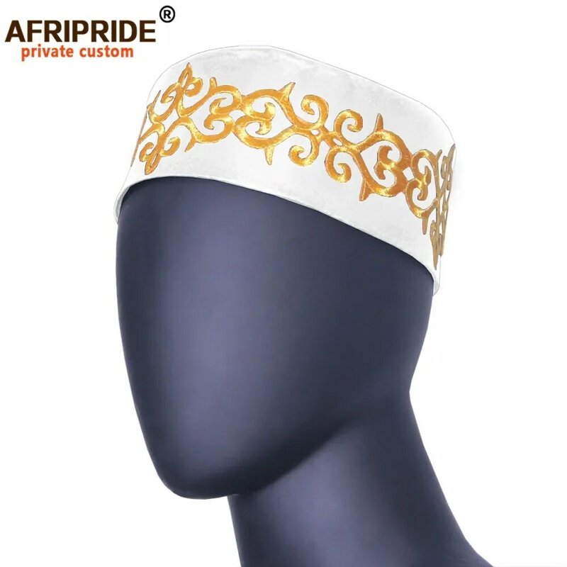 แอฟริกันมุสลิมอิสลาม Kippah อาหรับหมวก Musulman Ramadan Arabia Muslim Tulband Wrap อัลลอฮ์มุสลิมหมวก AFRIPRIDE A1928010