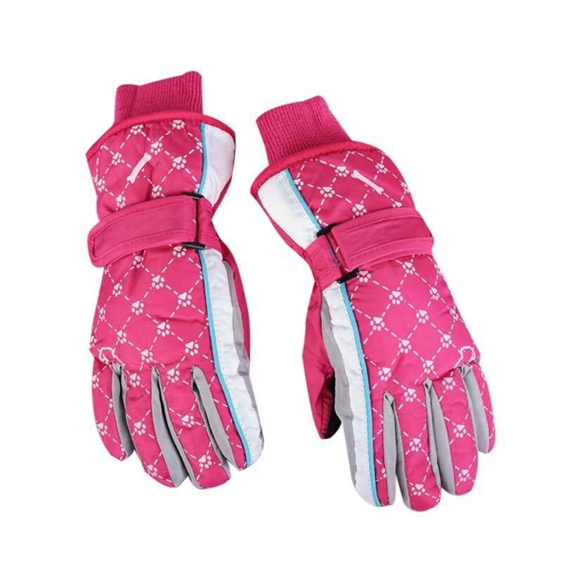 127D Winter Sneeuwwanten voor kinderen Kinderen Waterdichte skihandschoenen Thermische handschoenen voor buitensporten Fietsen