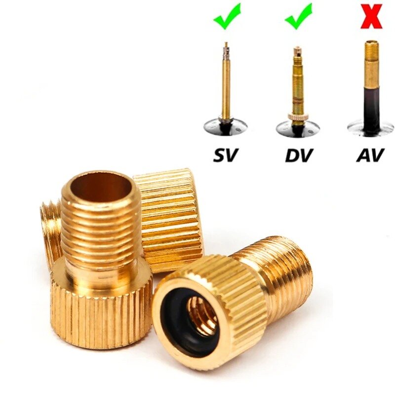 5pcs Bicycle Valve Adapter Cap Presta To Schrader Adapter French Valve Bike Nozzle Inflator Nipple Mtb Bicycle Accessories