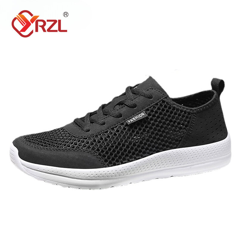 YRZL 남성용 통기성 야외 캐주얼 신발, 편안한 걷기 운동화 테니스 신발, 하이 퀄리티 여름 운동화, 2024