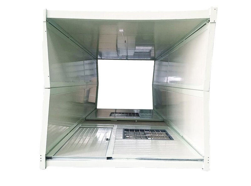 Conteneur arc-en-ciel pliable portable préfabriqué modulaire, facile à assembler, maison de bureau, faible coût, 007, 20 pieds