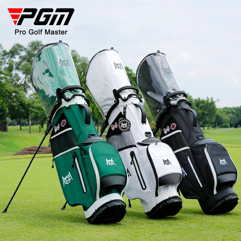 PGM-Golf Club Nylon Bag para homens e mulheres, configuração de estande, boné de bola transparente, grande capacidade, pacote de personalidade