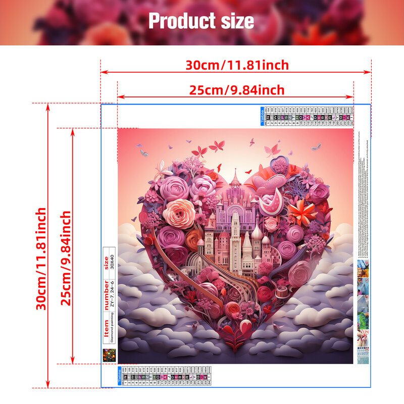 Diamond DIY Paintings for Valentine's Day Develop Patience Artistic Diamond 5D Paintings for Living Room Bedroom Decor