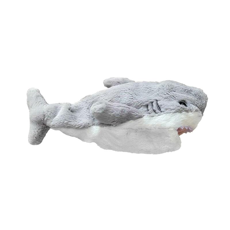 Plush Shark Shape Pencil Case Cute Stuffed Animal Bag for Office Home Gift