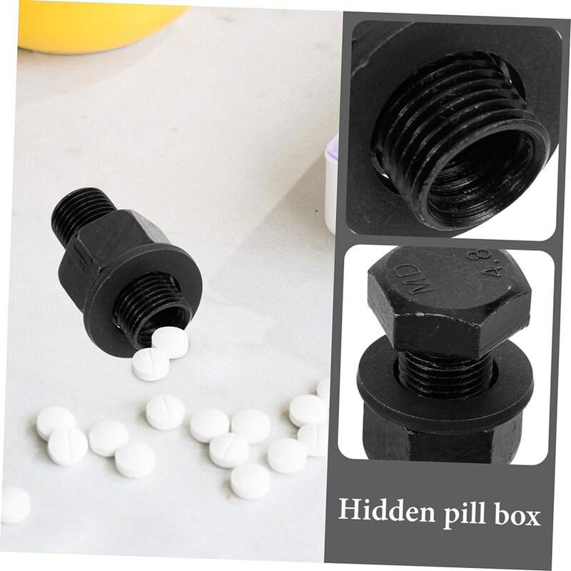 Screw Money Box Hiding Place Hidden Pill Case Screw Cash Storage Holder Cash Hider Small Pill Screw Container Secret Storage