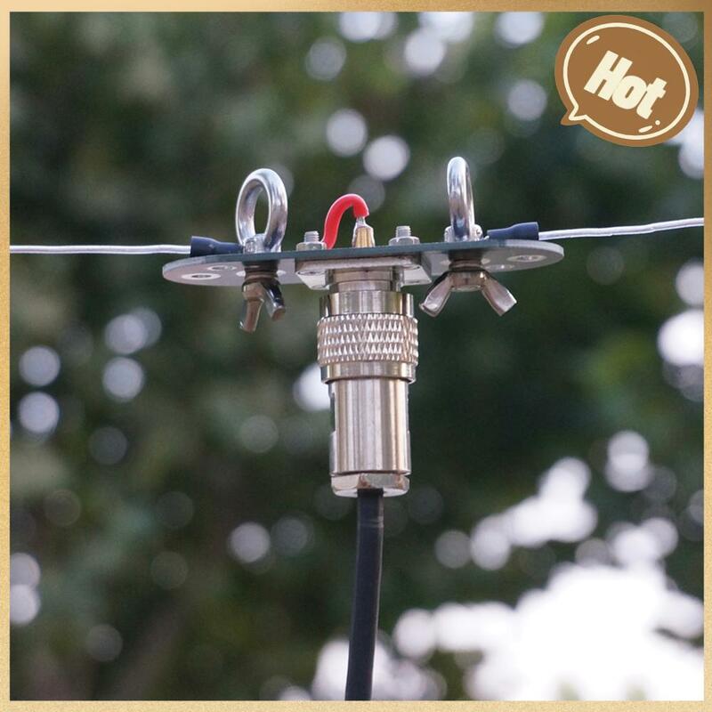 Antena transmisi Radio gelombang pendek, papan antena dipol GP V positif V terbalik, umpan ujung panjang dapat dilepas untuk Set antena
