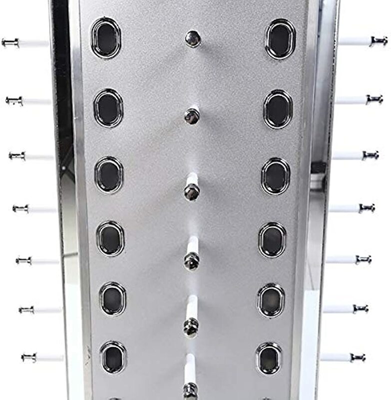 360 ° Roterend Sunglass Display Rack Metalen Bril Standhouder 44 Paar W/Spiegel Retail Sunglass Display Zonnebril Zonnebril Rek
