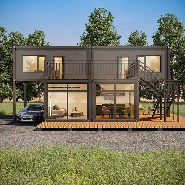 Schnell bauen verzinkte Container häuser Haus 20ft 40ft Luxus haus zu verkaufen