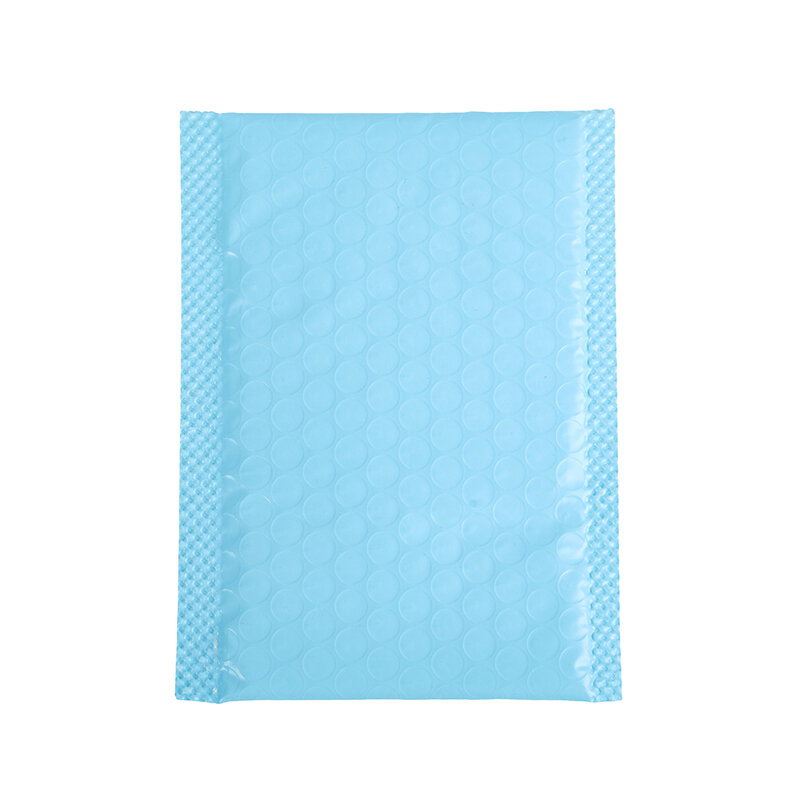 10 buah pengirim gelembung biru muda berbantalan amplop surat segel sendiri tas pengiriman untuk bisnis kecil tas gelembung