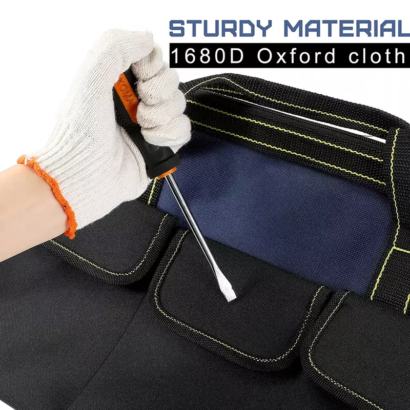 Multi-Function Tool Bag 1680D Oxford Cloth Electrician Bag Multi-Pocket Waterproof Anti-Fall Storage Bag