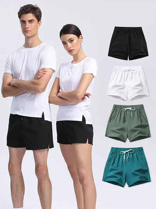 2024 New Summer Men's Shorts Quick Dry Nylon Fitness Training Running Sports Shorts Men Plus Size Workout Gym Short Pants