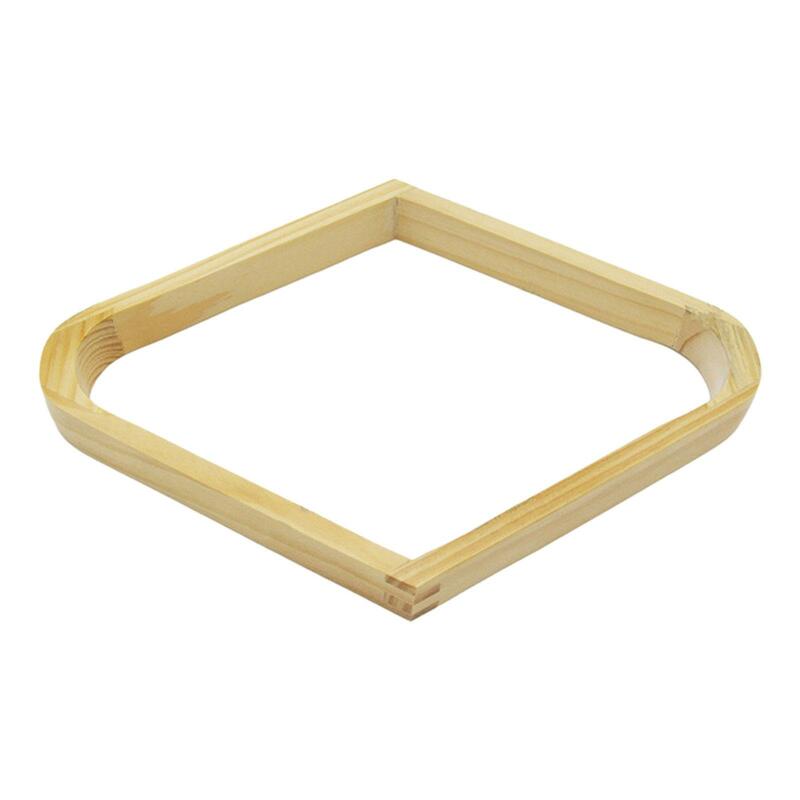 Wooden Diamond Frame Billiards Table Snooker Pool Rack Easy Carrying Durable Snooker Accessories Pool Cue Holder Practice