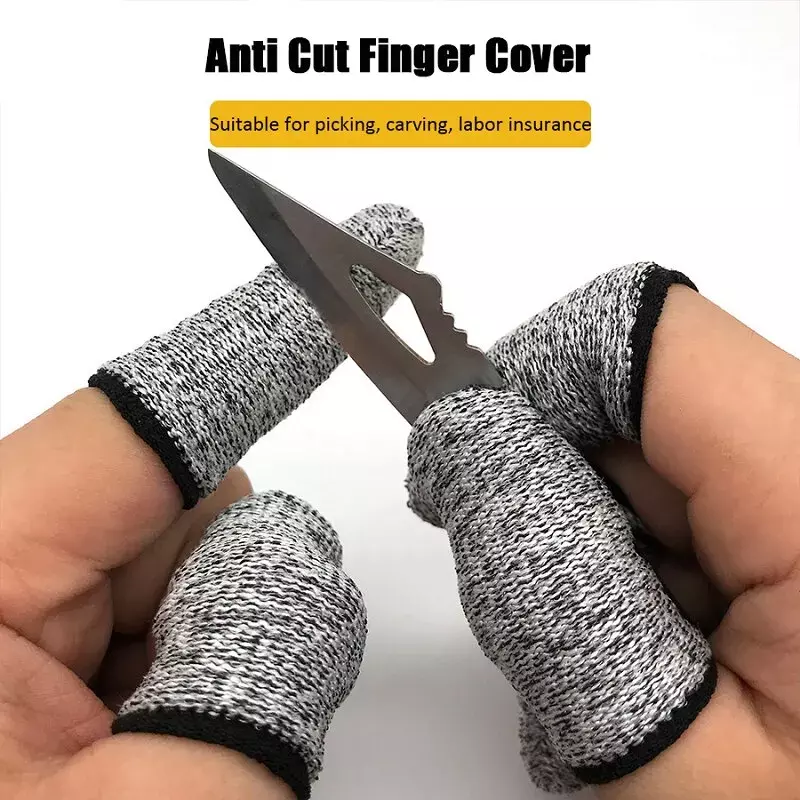 Finger Protector Sleeve Cover, Anti-Cut, Luvas de ponta do dedo, Peel Picking, Ferramentas de cozinha, 10 Pcs, 20Pcs