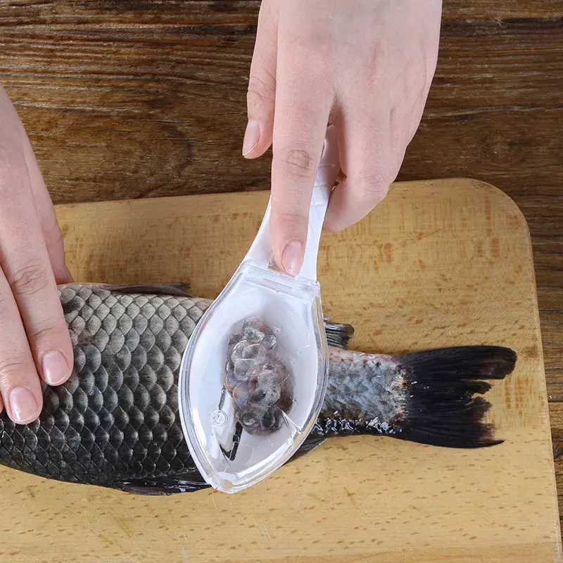 1PC Fisch Haut Pinsel Schaben Fisch Skala Pinsel Fisch Skala Remover Schaber Reiniger Peeling Haut Schaber Fisch Scaler Küche werkzeuge