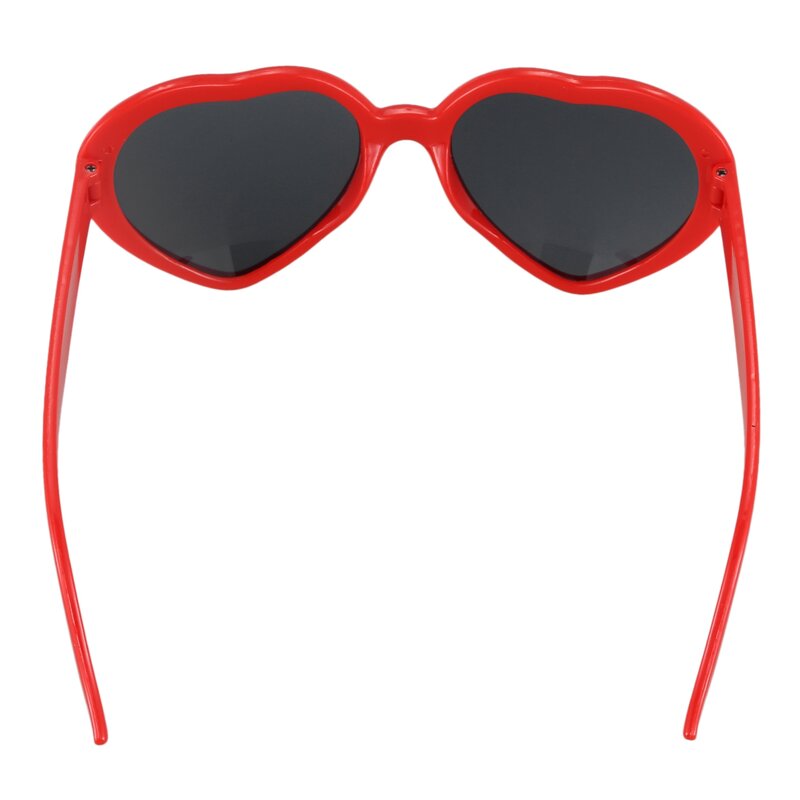 Fashion Cute Retro Love Heart Shape Lolita occhiali da sole Party HOT - Red