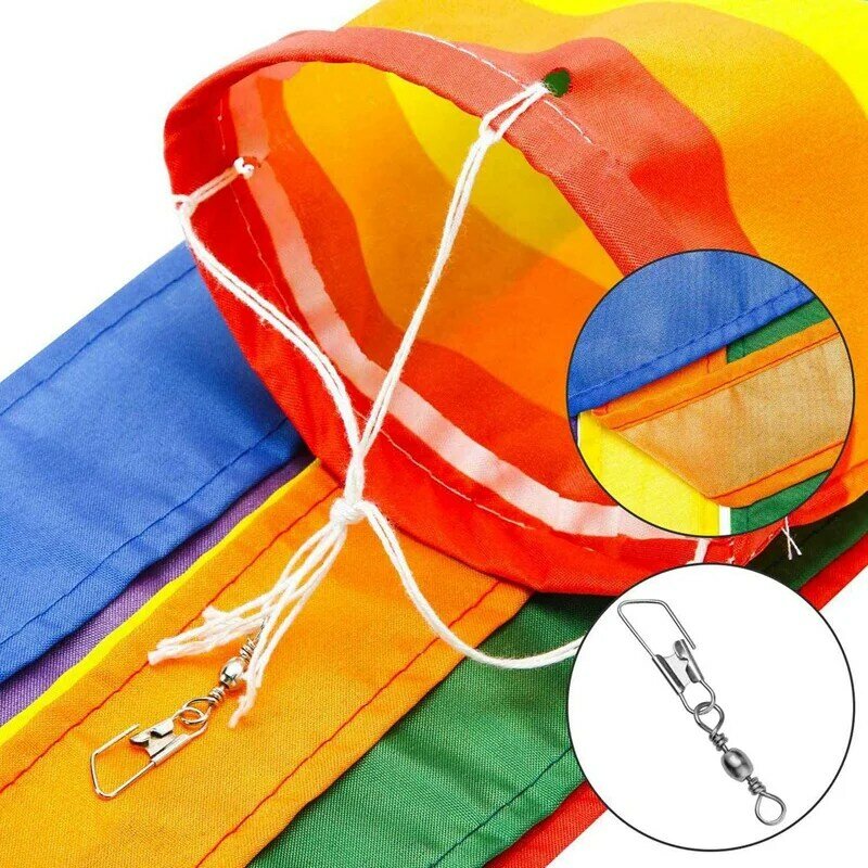 20 peças windsock colorido pendurado decoração windsock para suspensão ao ar livre