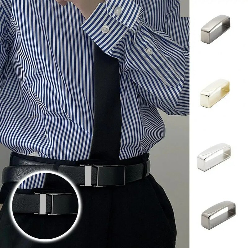 Belt Buckle for 1.37 Inch Wide Belts Metal Belt Buckle Replacement Metal Belt Keeper D Shape Buckle for Faux Leather Craft Bag