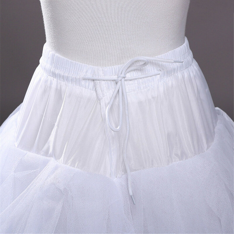 Jupon pour robe de style trapèze, 1 cerceau, accessoires de mariage, sous-jupe, taille libre, jupons pour patients crinoline, 8804