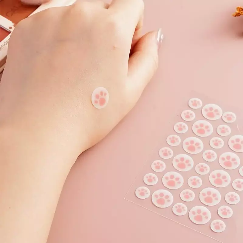 New Cute Cat Paw Acne Pimple Patch Hydrocolloid Spot Treatment Facial Skin Repair Tool For Beauty Cosmetic