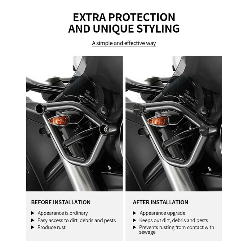 Aksesoris Sepeda Motor Frame End Caps Frame Hole Cover Caps Plug Dekoratif untuk Moto Guzzi V85TT V85 TT 2019 2020 2021 2022-