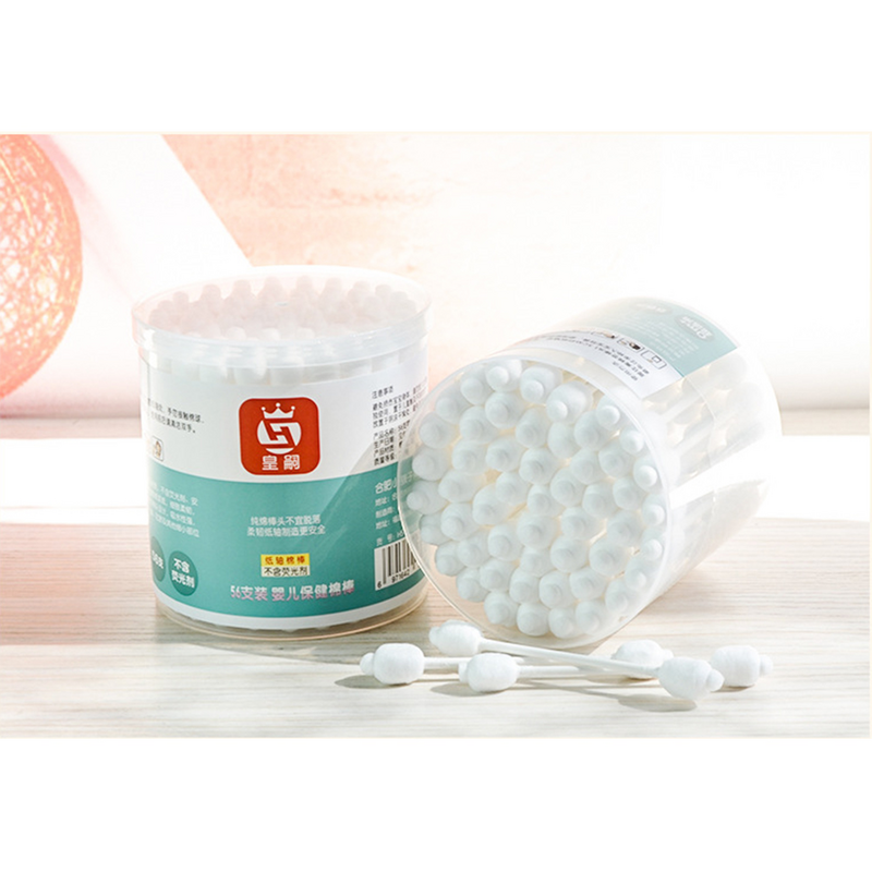 Varilla de algodón para maquillaje, Biodegradable con doble punta utensilio de limpieza, 56 piezas