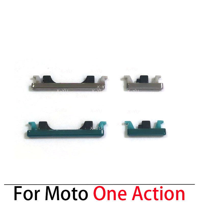 For Motorola Moto One Action / One Vision Power Button ON OFF Volume Up Down Side Button Key