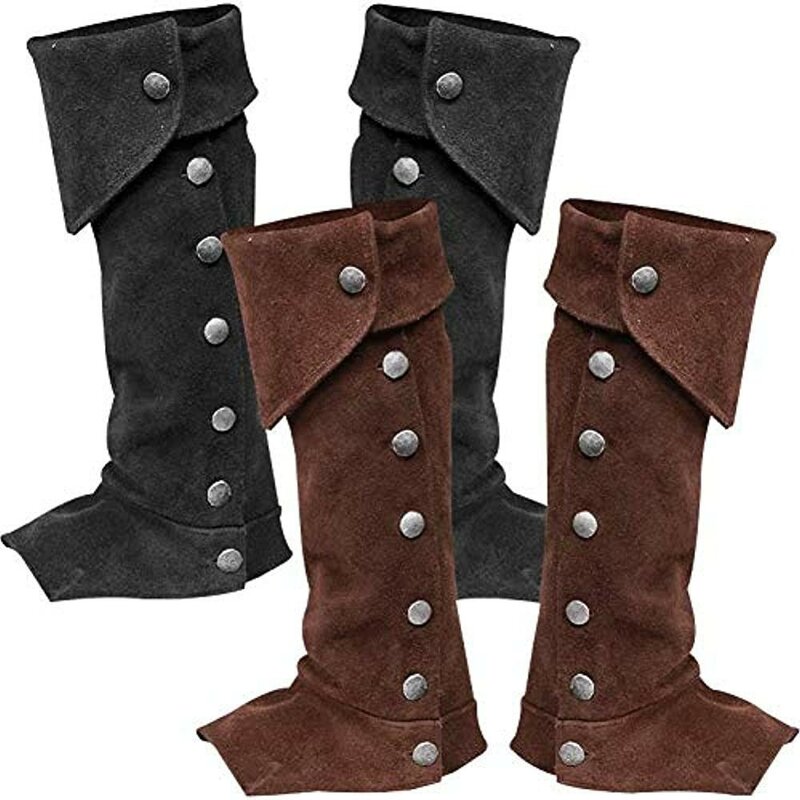 Pirate Boot Tops copriscarpe fasciatura stivali custodia accessori per costumi Steampunk Soldier Boot Top Covers per il Festival di Halloween