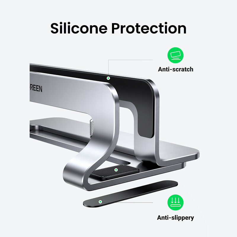 Ugreen Verticale Laptop Stand Houder Voor Macbook Air Pro Aluminium Opvouwbare Notebook Stand Laptop Ondersteuning Macbook Pro Tablet Stand