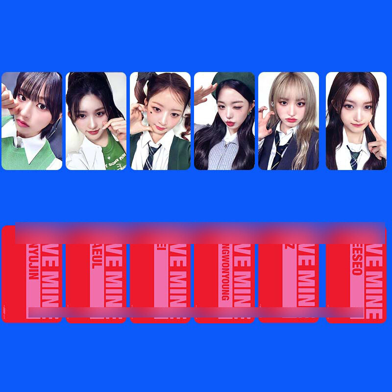 6 szt. Album KPOP IVE i MINE SW BEATROAD LOMOcard jedenaście dziewcząt grupa Rei LIZ Leeseo Yujin WonYoung GAEUL fotokartka z pocztówek podarunkowych