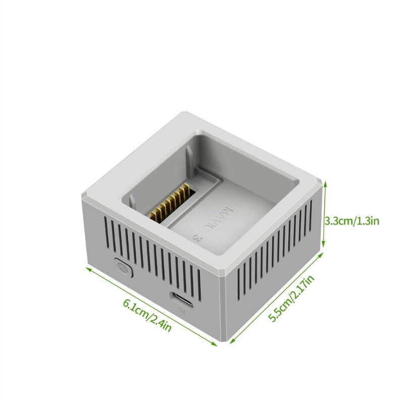 Kompaktowy koncentrator ładujący USB do lotu 3/3 Hub ładujący USB idealny do przygód na świeżym powietrzu Wyjście 17,6 V/5,5