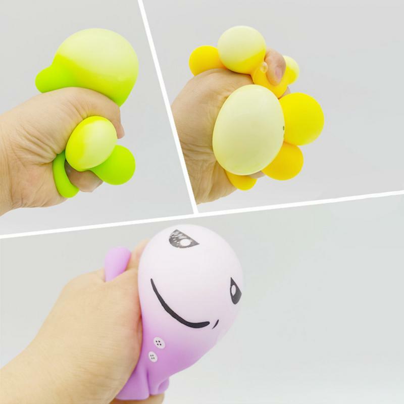 8Pcs Water Bead Squishy Balls Stress Relief Toy Grape Balls Mesh Squish Balls Water Beads Anxiety Relief Balls   Toys for Kids