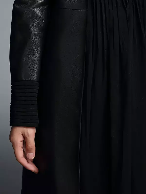 AYUNSUE 2020 جلد حقيقي سترة الربيع الخريف سترة المرأة الغنم حقيقي معطف الإناث الشارع الشهير طويلة واقية XS16D78-08