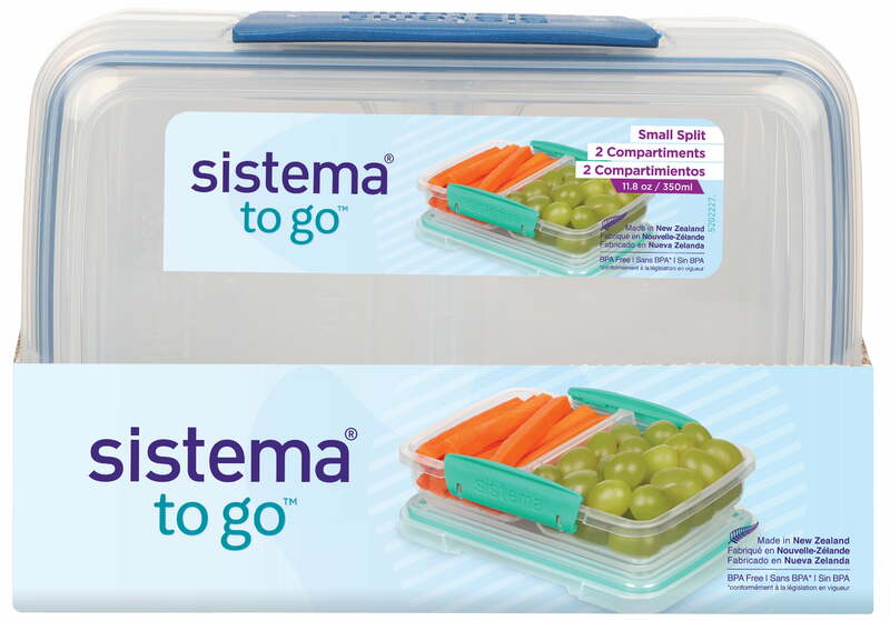 Sistema 1,4 Tasse kleiner Split für Lebensmittel vorrats behälter, blau