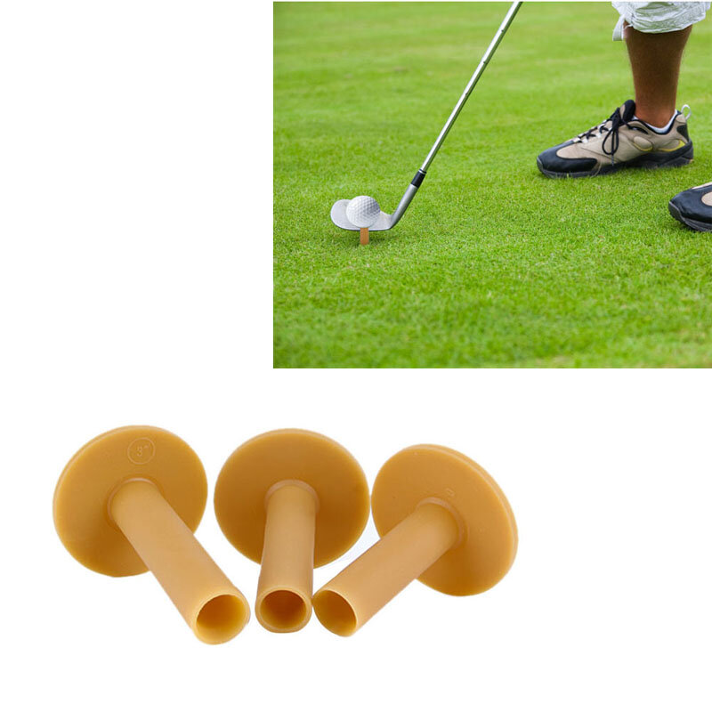 60/70/80mm Rubber Driving Golf Tees Holder Home Training Practice Mat