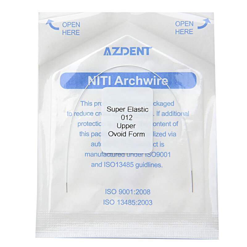 1PCS/PACK Super Elastic NITI Invisible Dental Orthodontic  Round Arch Wire Ovoid Form White Color