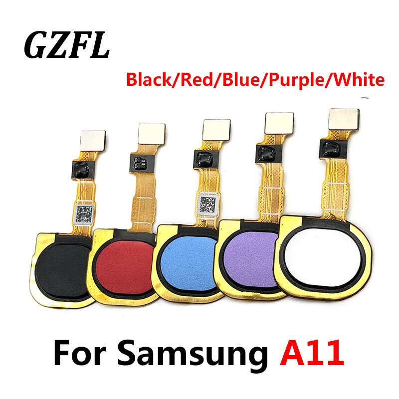 New For Samsung A11 Fingerprint Sensor Home Return Key Menu Button Flex Ribbon Cable