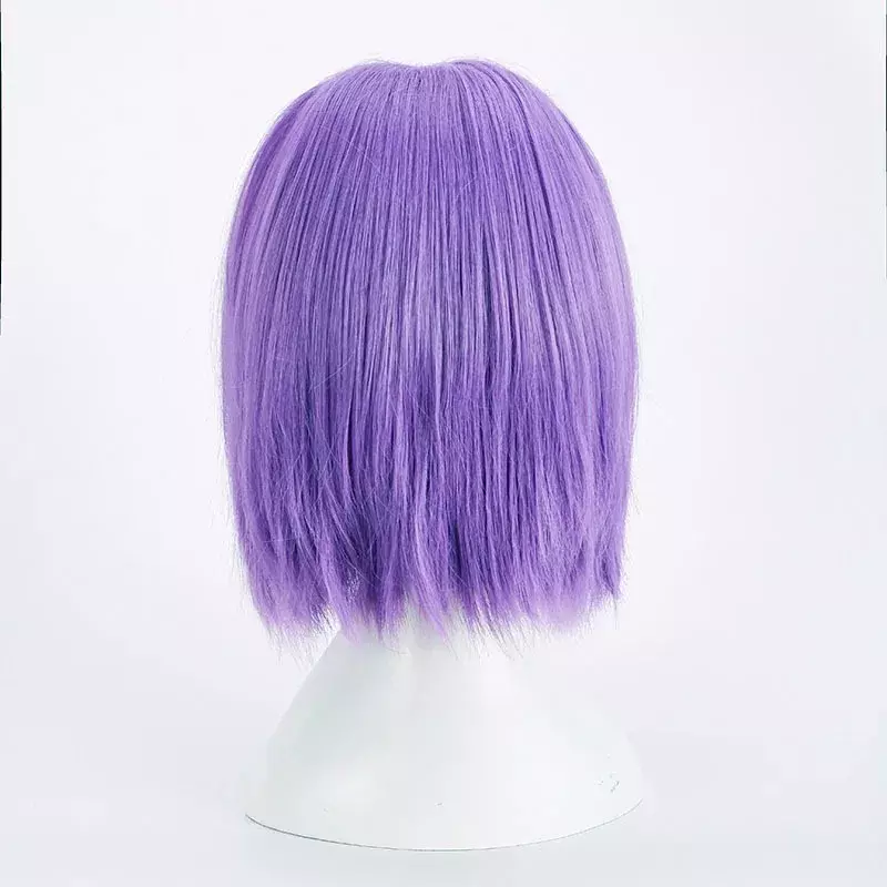 Peluca de Cosplay de Anime Rocket Team James, cabello púrpura, pelucas sintéticas resistentes al calor, gorra, accesorio para fiesta de Carnaval de Halloween