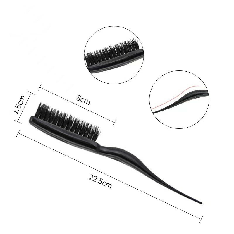 Pro Salon szczotki do włosów grzebień Slim Line Teasing czesanie szczotka stylizacja narzędzia zestaw DIY profesjonalne plastikowe grzebienie fryzjerskie