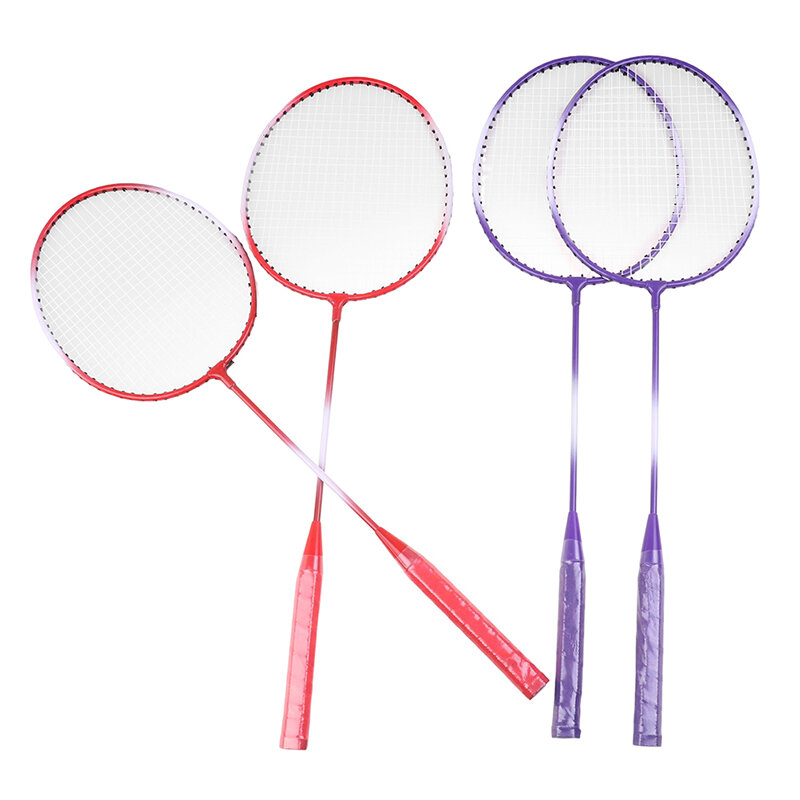 Profissional Duplo Badminton Racquet Set, Petecas e Bolsa de Transporte, Indoor e Outdoor Speed Sports