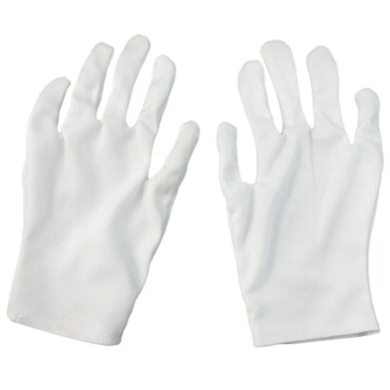 Белая перчатка, официальные перчатки для кейтеринга, костюм мага, официанта, смокинг, защитное брикет для взрослых, унисекс, Прямая поставка