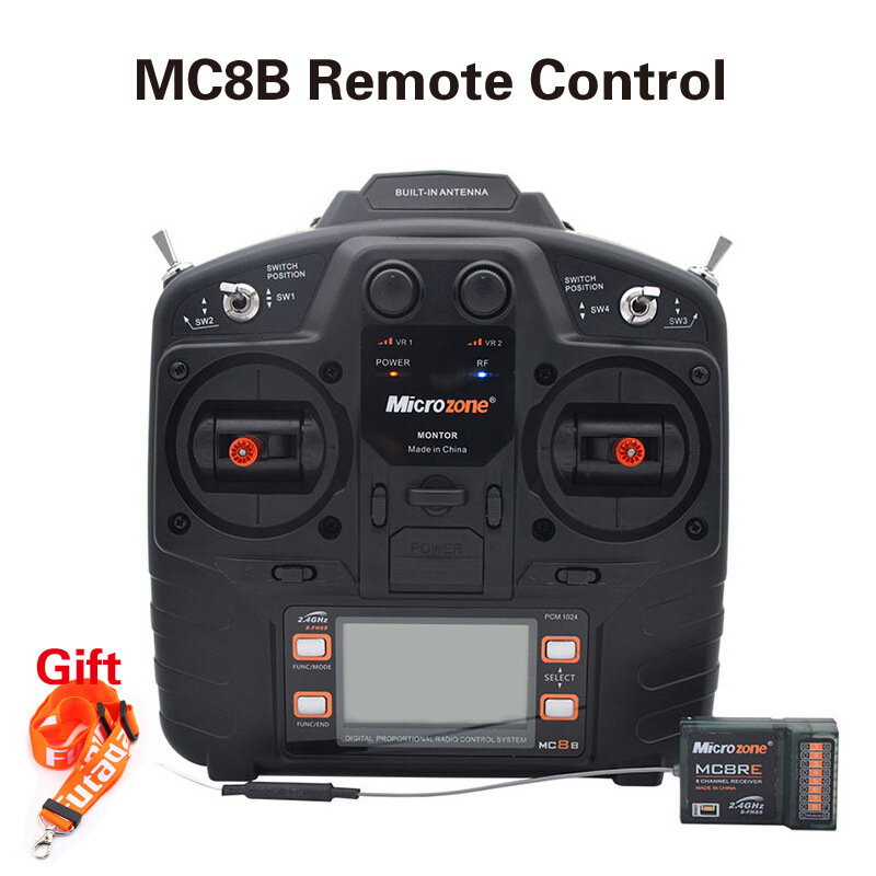 Microzone Mc8b 2.4g 8ch Remote Control Transmitter Receiver Radio System For Remote Control Aircraft Fixed-wing Helicopter Uav