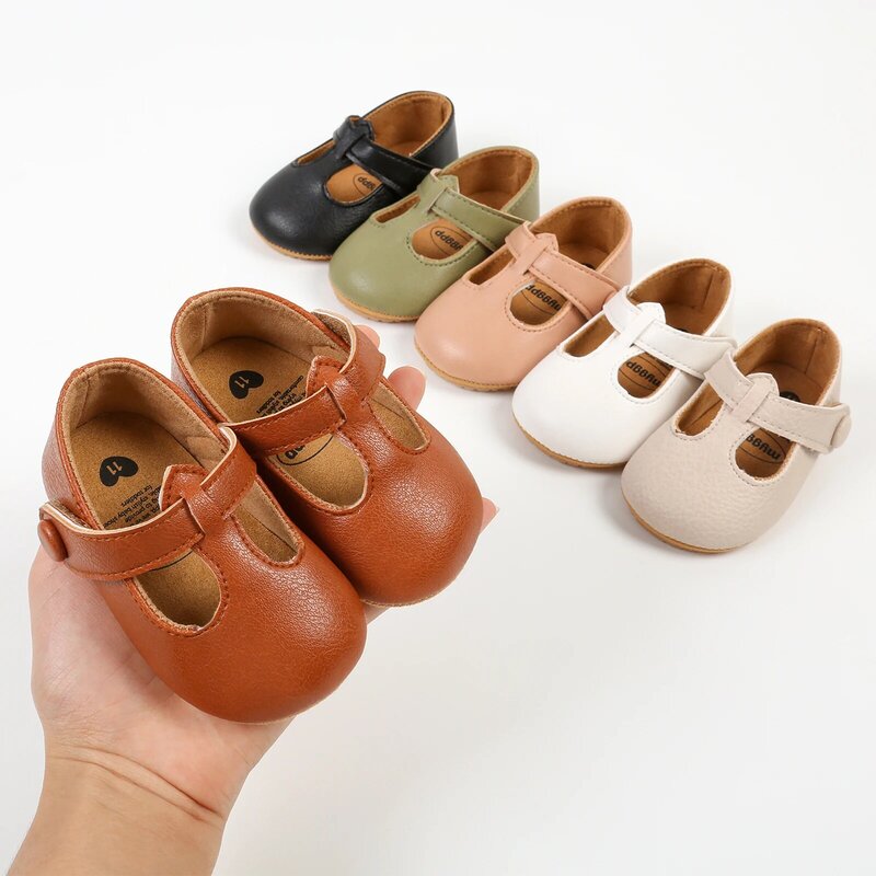 Blotona Baby Girl Premium PU Flats zapatos de cuna para primeros pasos para fiesta, Festival, Baby Shower