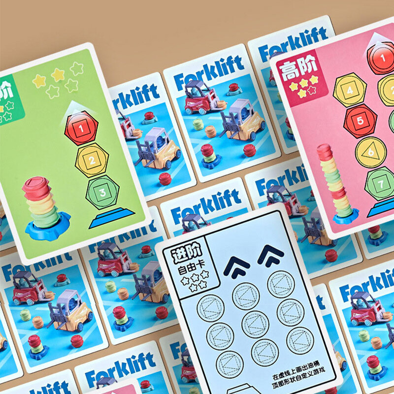 Crazy Forklift-juegos de mesa interactivos para niños, juguete educativo temprano para padres e hijos, capacidad de respuesta