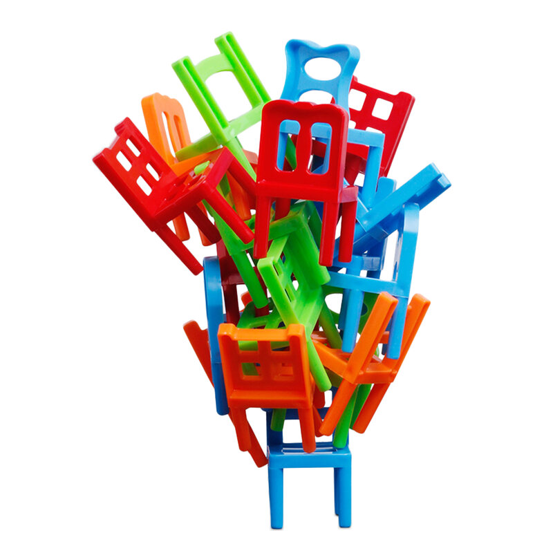 親子のやり取り、おもちゃのための積み重ね椅子