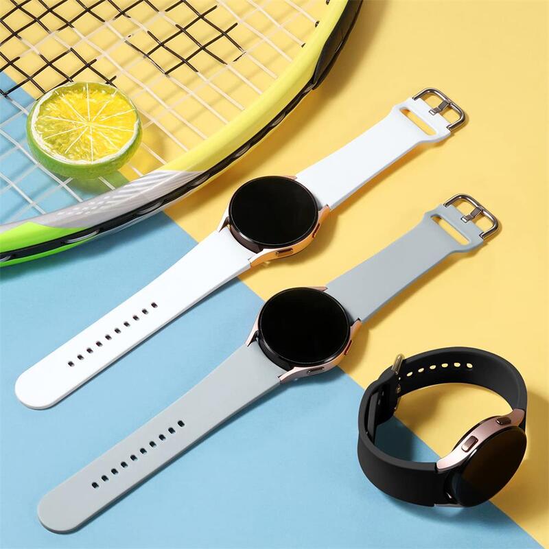 Strap For Samsung Galaxy Watch 6 5 4 44mm 40mm/4 classic 46mm 42mm wristband 20mm Silicone Bracelet Galaxy Watch 5 pro 45mm Band