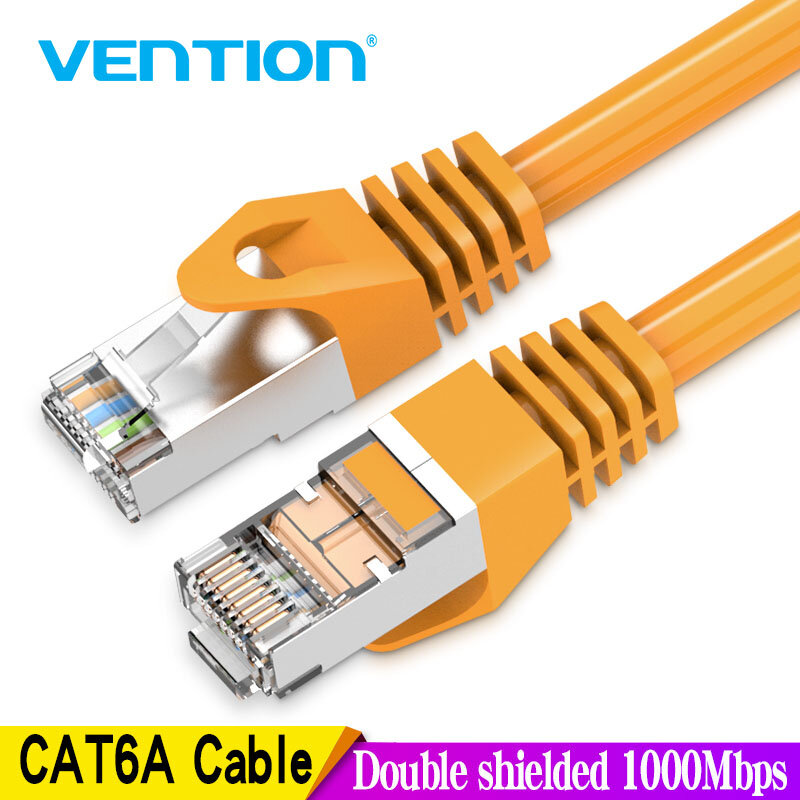 Vention สาย Ethernet RJ45แมว6A สาย Lan UTP RJ 45สายเคเบิลเครือข่ายสำหรับ Cat6 Cat6a ใช้งานร่วมกับ Patch สำหรับโมเด็ม Router Cable