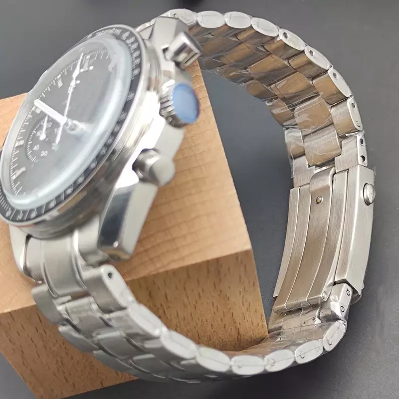 VK63 jam tangan pria 39MM, aksesori arloji elektronik waktu gerakan kuarsa disesuaikan VK63 Panda, suku cadang jam