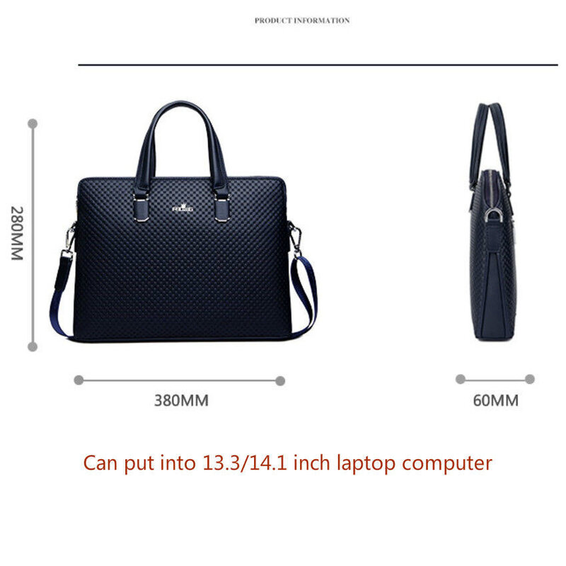 Портфель мужской кожаный для компьютера, Офисная сумка-мессенджер известного бренда, роскошные ювелирные сумки